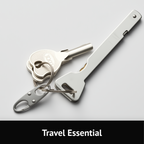 Zelin Anti-Theft Zipper Clip — 4-Pack · Frost Silver
