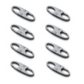Zelin Anti-Theft Zipper Clip — 8-Pack · Space Gray