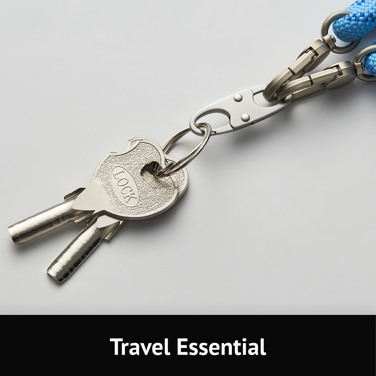 Zelin Anti-Theft Zipper Clip — 8-Pack · Frost Silver